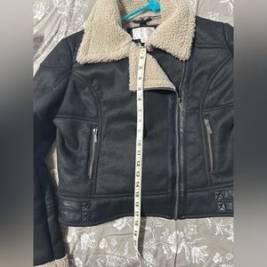 Xhilaration Black and Cream Jacket motorcycle